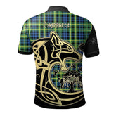 Clan Campbell of Breadalbane Ancient Tartan Polo Shirt Viking Wolf ET17 Campbell of Breadalbane Ancient Tartan Tartan Polo
